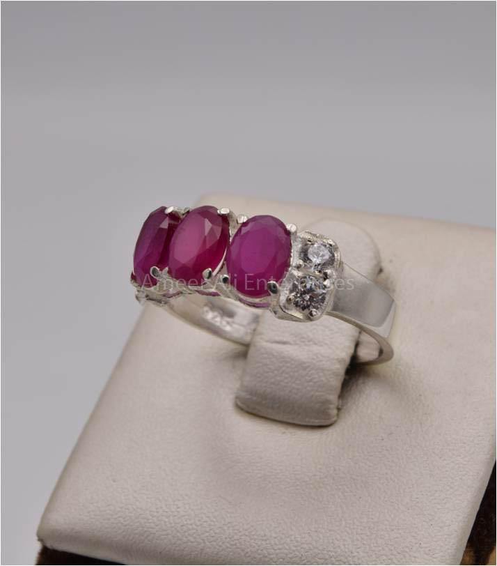 AAE 2526 Chandi Ring 925, Stone: Zircon - AmeerAliEnterprises