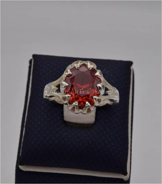 AAE 5630 Chandi Ring 925, Stone: Zircon - AmeerAliEnterprises