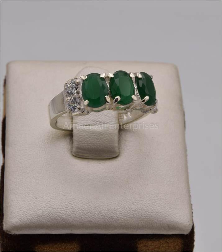 AAE 2523 Chandi Ring 925, Stone: Zircon - AmeerAliEnterprises