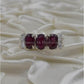 AAE 1135 Chandi Ring 925, Stone: Ruby (Yaqoot) - AmeerAliEnterprises