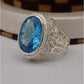 AAE 7522 Chandi Ring 925, Stone: Zircon - AmeerAliEnterprises