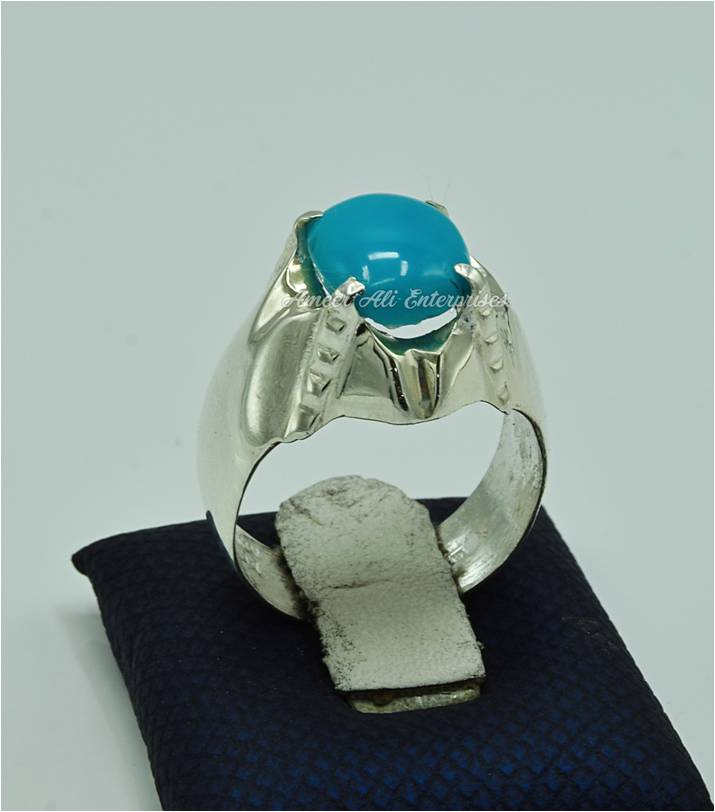 AAE 6841 Chandi Ring 925, Stone: Feroza