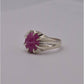 AAE 5743 Chandi Ring 925, Stone: Ruby - AmeerAliEnterprises
