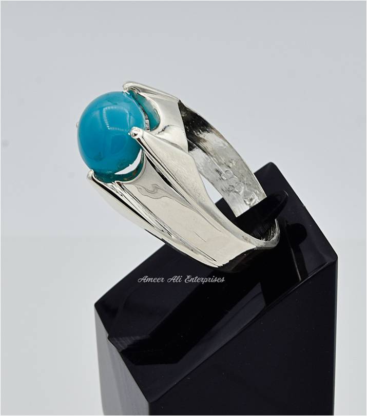 AAE 6608 Chandi Ring 925, Stone: Feroza