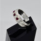 AAE 6575 Chandi Ring 925, Stone: Ruby (Yaqoot)