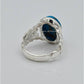 AAE 6585 Chandi Ring 925, Stone: Shajri Feroza