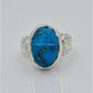 AAE 6585 Chandi Ring 925, Stone: Shajri Feroza