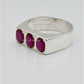 AAE 6677 Chandi Ring 925, Stone: Ruby