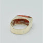 AAE 6281 Chandi Ring 925, Stone: Marjan (Coral)