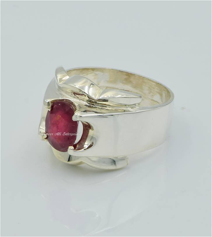 AAE 6250 Chandi Ring 925, Stone: Ruby