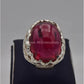 AAE 2202 Chandi Ring 925, Stone: Irani Poota Yaqoot (Anari Yaqoot) - AmeerAliEnterprises