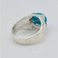 AAE 6608 Chandi Ring 925, Stone: Feroza
