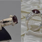 Silver Couple Rings: Pair 68, Stone: Ruby (Yaqoot) - AmeerAliEnterprises