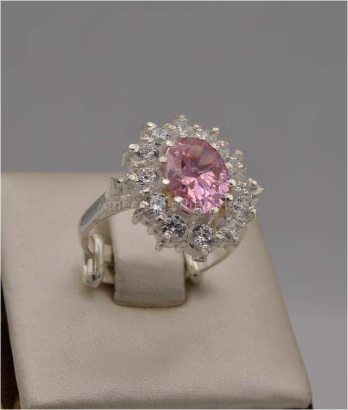 AAE 2409 Chandi Ring 925, Stone: Zircon - AmeerAliEnterprises