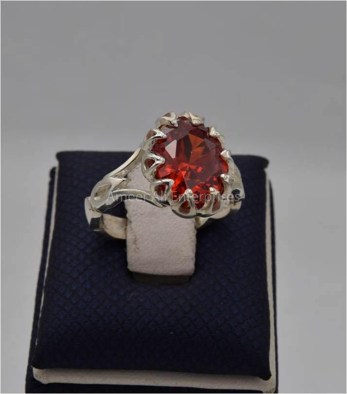 AAE 5630 Chandi Ring 925, Stone: Zircon - AmeerAliEnterprises