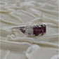 AAE 1135 Chandi Ring 925, Stone: Ruby (Yaqoot) - AmeerAliEnterprises