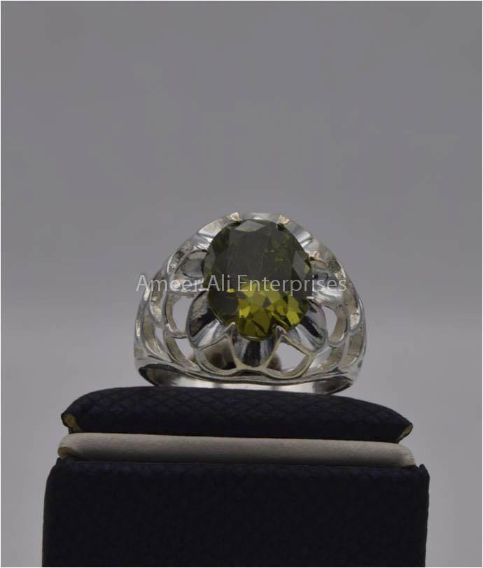 AAE 2243 Chandi Ring 925, Stone: Zircon - AmeerAliEnterprises