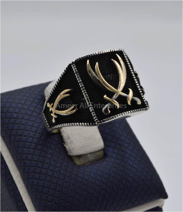 AAE 6058 (VINTAGE COLLECTION) 925 CHANDI RING - AmeerAliEnterprises