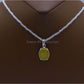 AAE 5890 Chandi Set 925, Stone: Yellow (Zard) Aqeeq - AmeerAliEnterprises