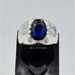 AAE 6658 Chandi Ring 925, Stone: Neelam