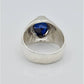 AAE 6658 Chandi Ring 925, Stone: Neelam