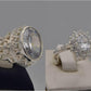 Silver Couple Rings: Pair 54,  Stone: Zircon - AmeerAliEnterprises