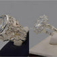 Silver Couple Rings: Pair 54,  Stone: Zircon - AmeerAliEnterprises