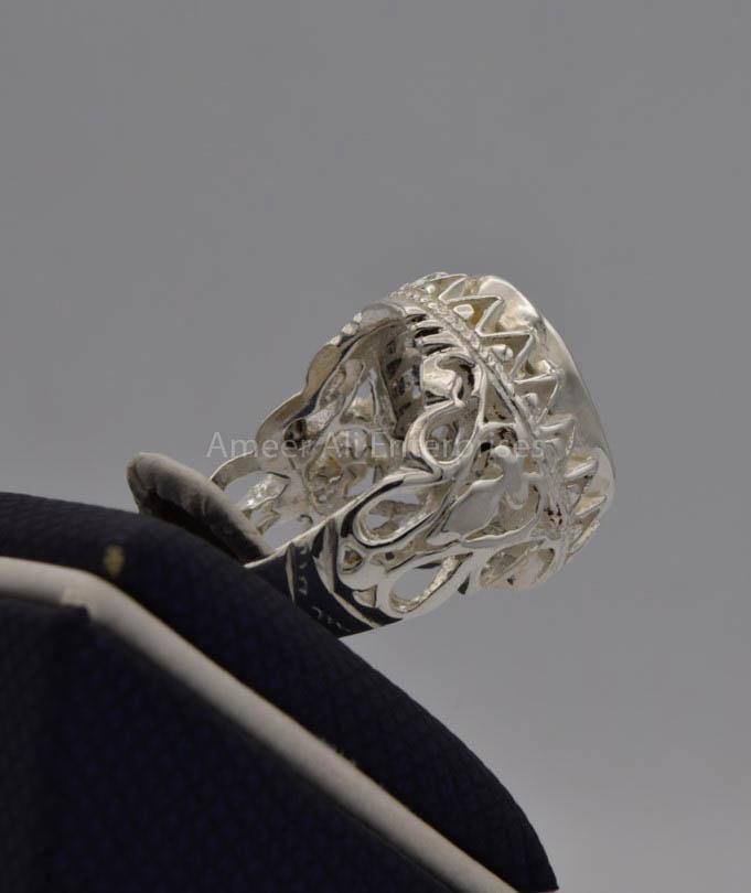AAE 7719 Chandi Ring 925, Stone: Zircon - AmeerAliEnterprises