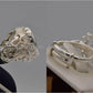 Silver Couple Rings: Pair 54,  Stone: Zircon - AmeerAliEnterprises