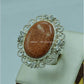AAE 5725 Chandi Ring 925, Stone: Sun Sitara - AmeerAliEnterprises