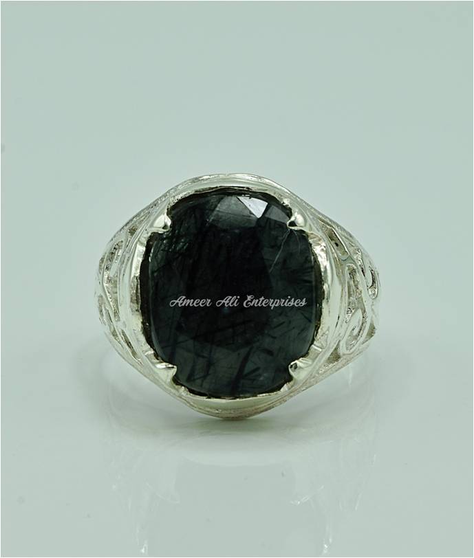 AAE 6856 Chandi Ring 925, Stone: Moh e Najaf