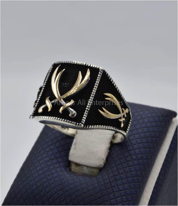 AAE 6058 (VINTAGE COLLECTION) 925 CHANDI RING - AmeerAliEnterprises