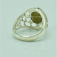 AAE 6549 Chandi Ring 925, Stone: Cat's Eye