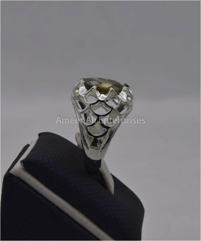 AAE 2243 Chandi Ring 925, Stone: Zircon - AmeerAliEnterprises