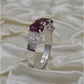 AAE 1135 Chandi Ring 925, Stone: Ruby (Yaqoot) - AmeerAliEnterprises