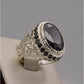 AAE 2482 Chandi Ring 925, Stone: Zircon - AmeerAliEnterprises