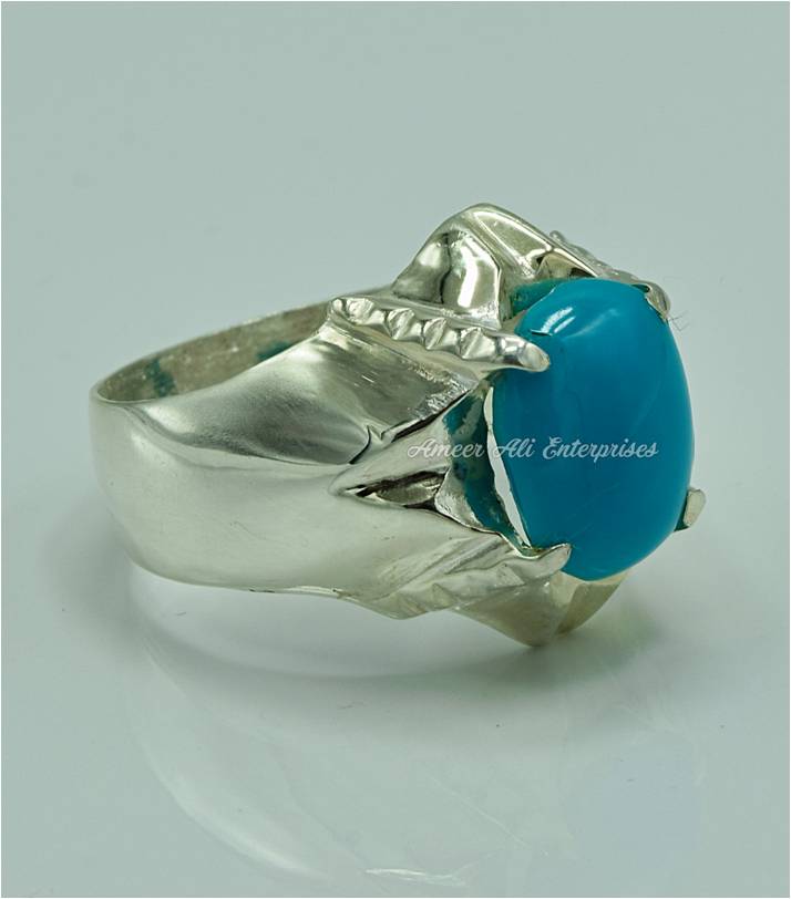 AAE 6841 Chandi Ring 925, Stone: Feroza