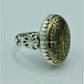 AAE 6712 Chandi Ring 925, Stone: Hadeed (Naad-e-Ali A.S) - AmeerAliEnterprises