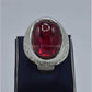 AAE 5831 Chandi Ring 925, Stone: Irani Poota Yaqoot - AmeerAliEnterprises