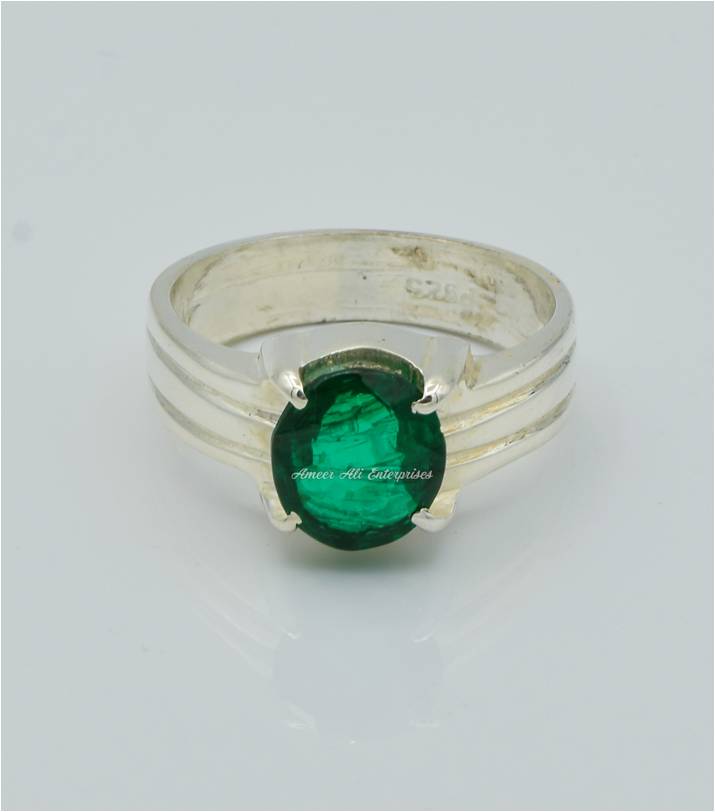 AAE 6248 Chandi Ring 925, Stone: Onyx